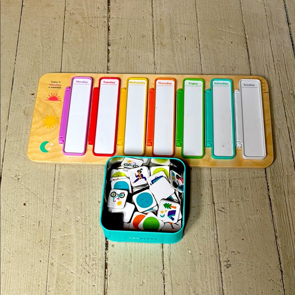 Lovevery day of week planner